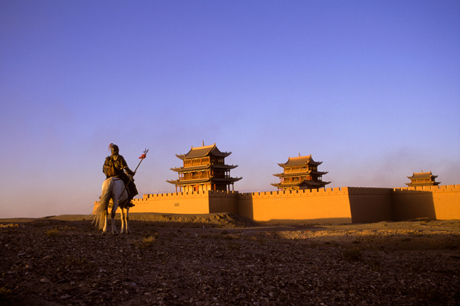 14th century fortress at the western end of the Great Wall in China