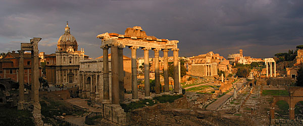 Rome Forum at Sunset, Italy