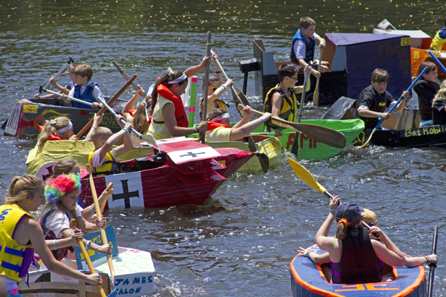 The Great Cardboard & Duct Tape Boat Race, Riverhead, New York