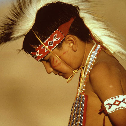 Oglala Sioux Dancer, Badlands, South Dakota